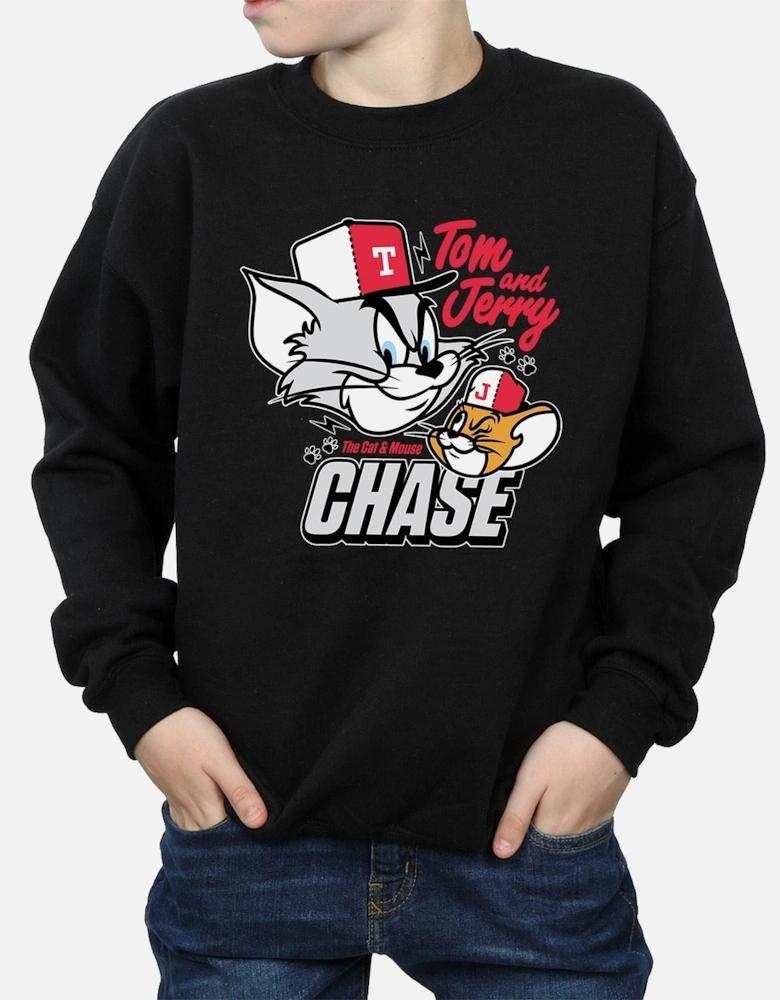 Tom And Jerry Boys Cat & Mouse Chase Sweatshirt