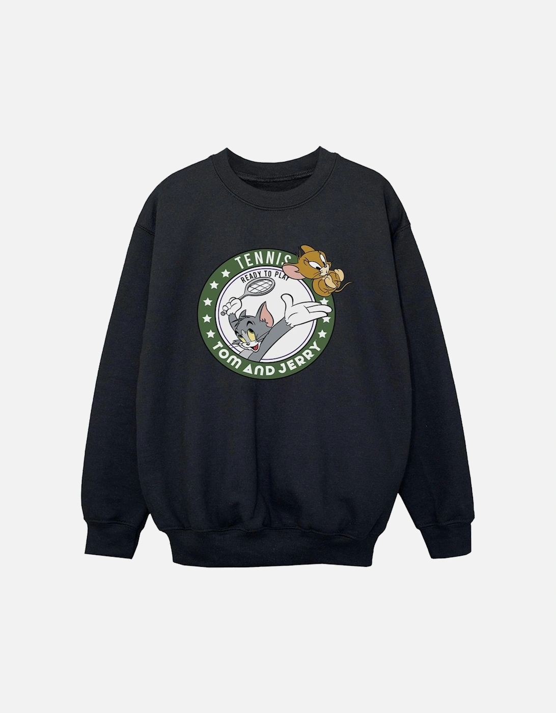 Tom And Jerry Boys Tennis Ready To Play Sweatshirt, 5 of 4