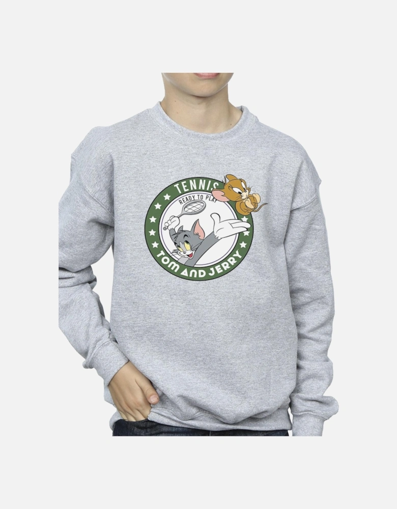 Tom And Jerry Boys Tennis Ready To Play Sweatshirt