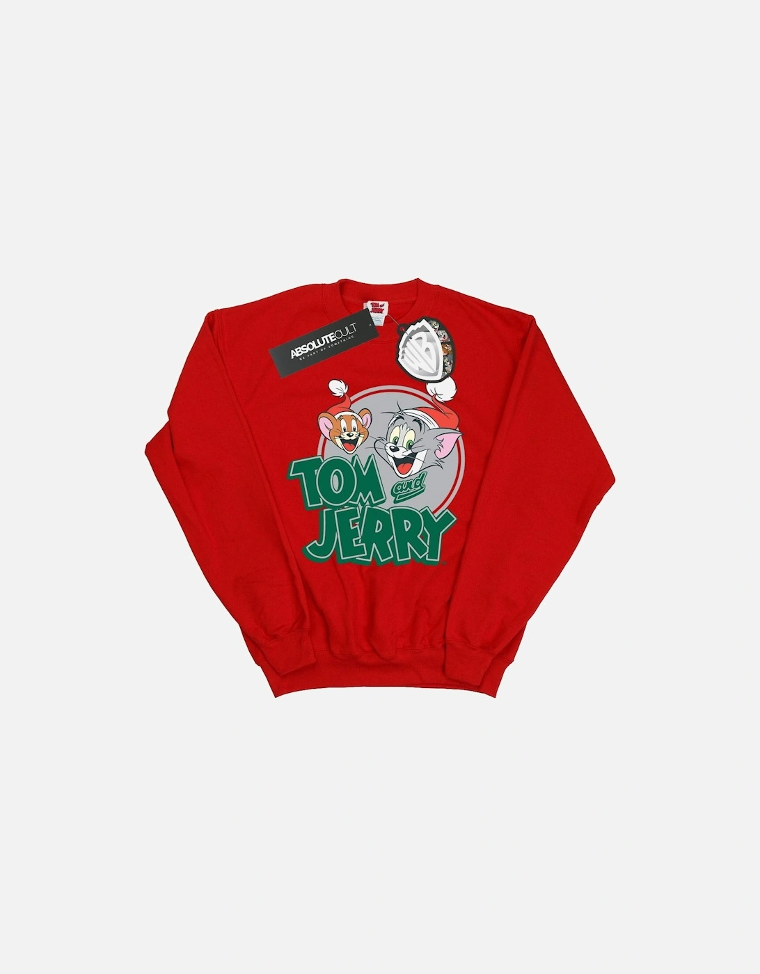 Tom And Jerry Boys Christmas Greetings Sweatshirt, 6 of 5