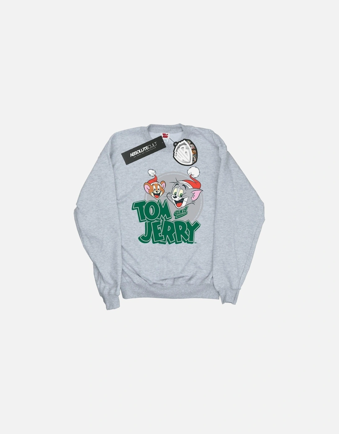 Tom And Jerry Girls Christmas Greetings Sweatshirt, 6 of 5