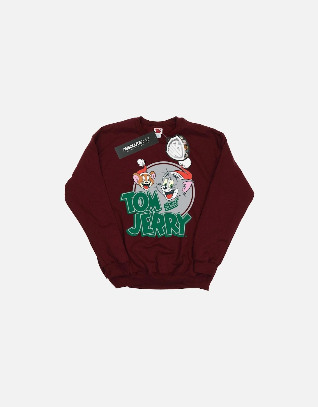 Tom And Jerry Girls Christmas Greetings Sweatshirt, 6 of 5