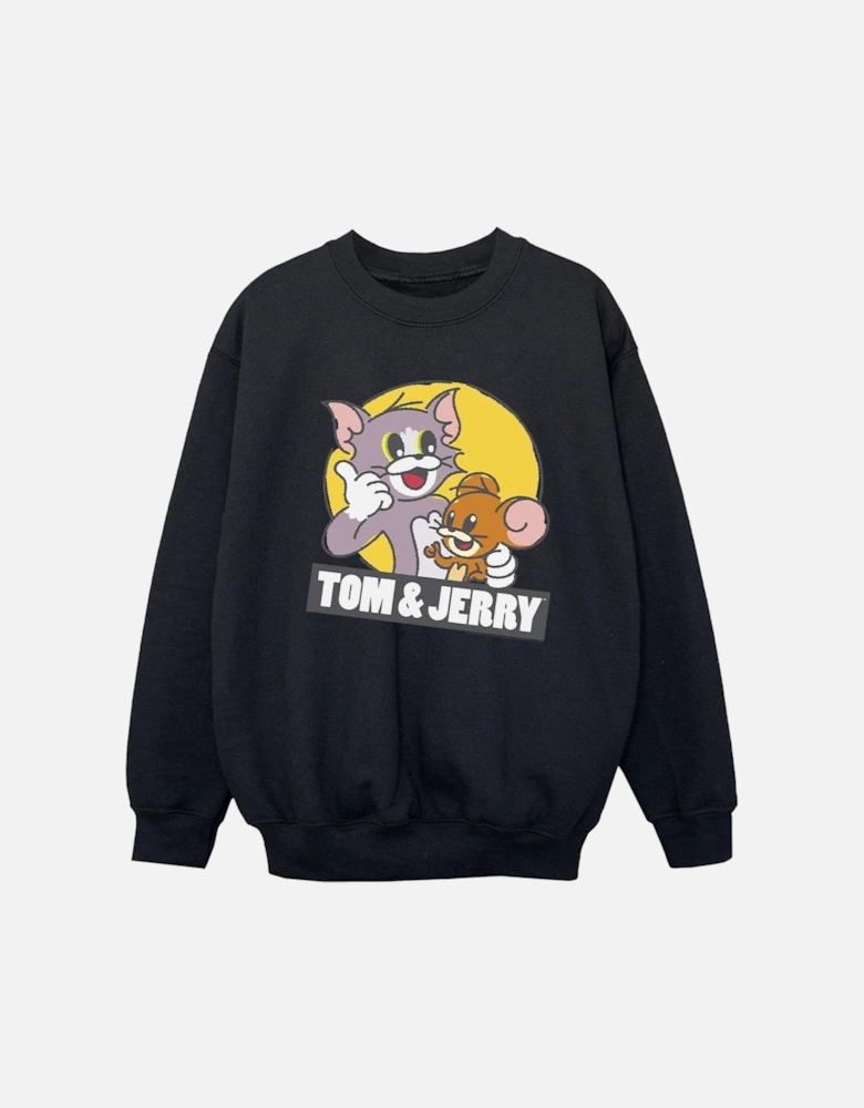 Tom And Jerry Boys Sketch Logo Sweatshirt