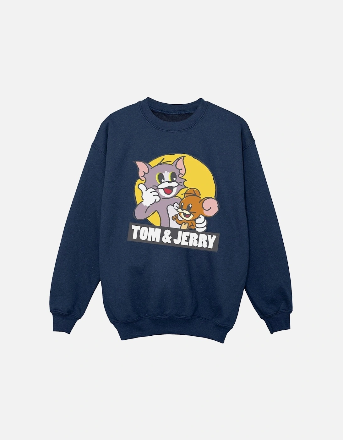 Tom And Jerry Boys Sketch Logo Sweatshirt, 4 of 3