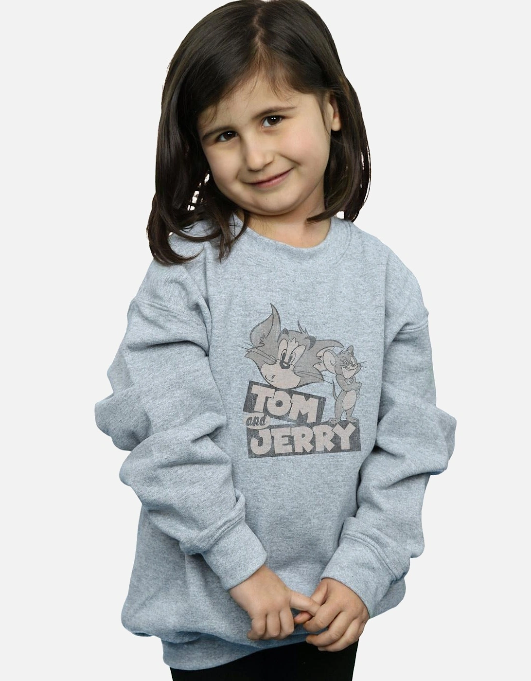 Tom And Jerry Girls Cartoon Wink Sweatshirt