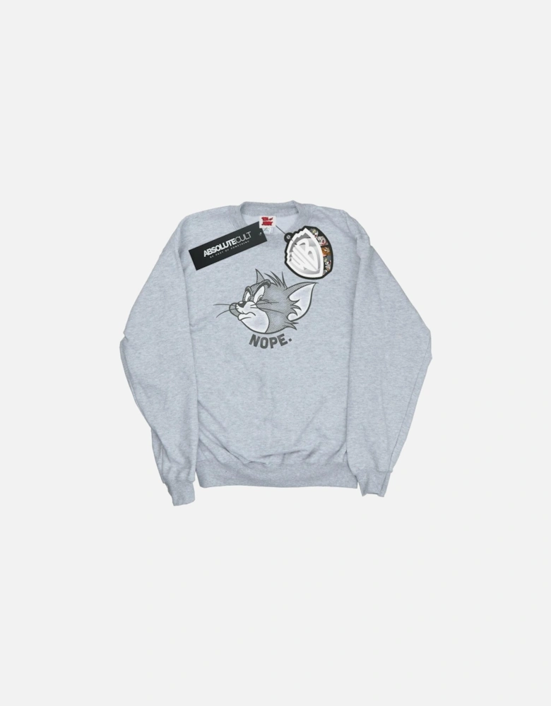 Tom And Jerry Girls Nope Face Sweatshirt