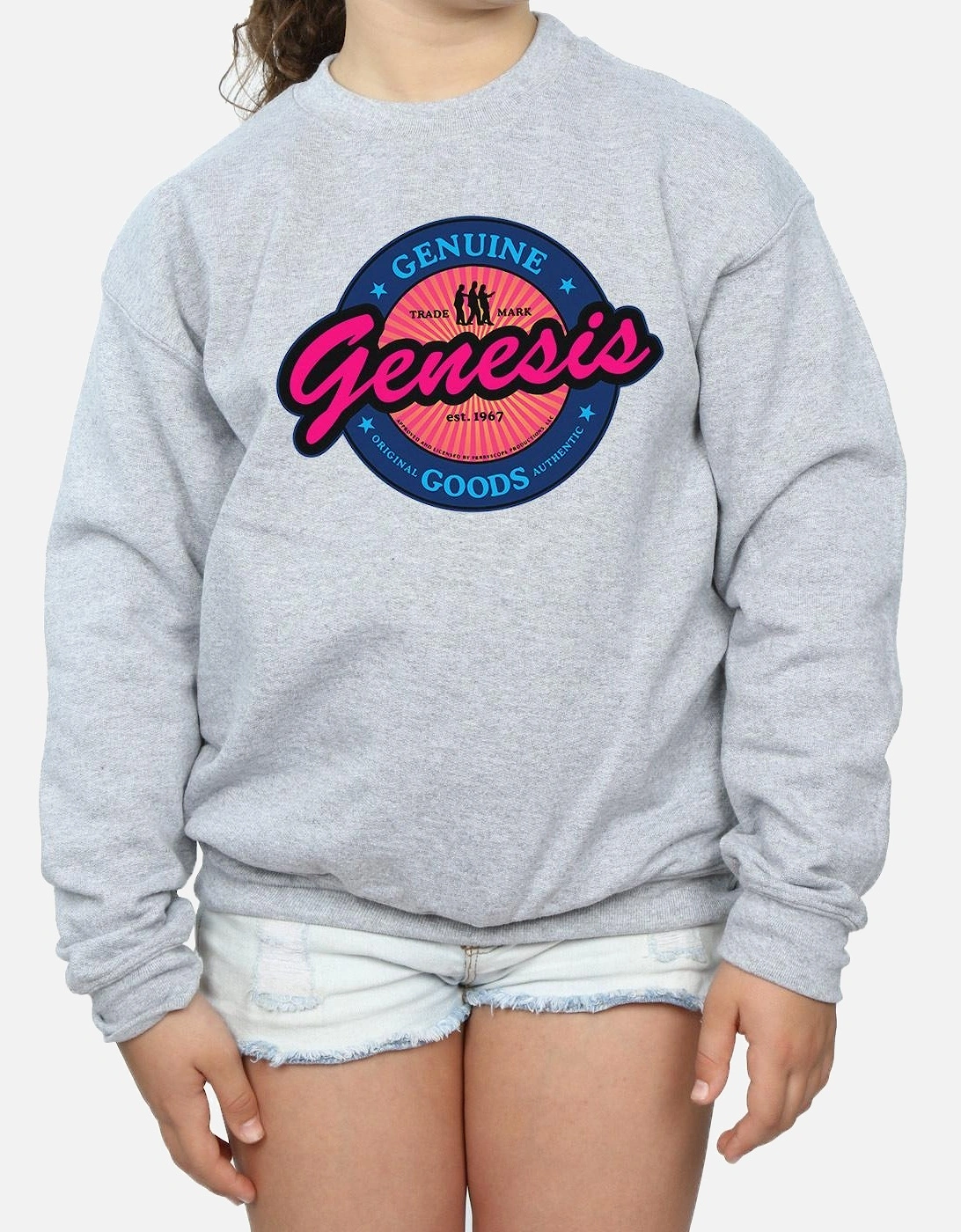 Girls Neon Logo Sweatshirt