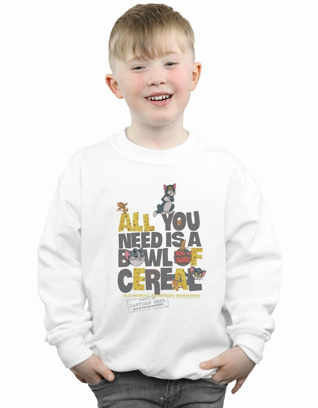 Tom And Jerry Boys All You Need Is Sweatshirt