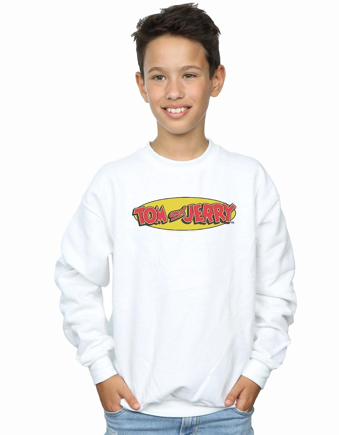 Tom And Jerry Boys Inline Logo Sweatshirt