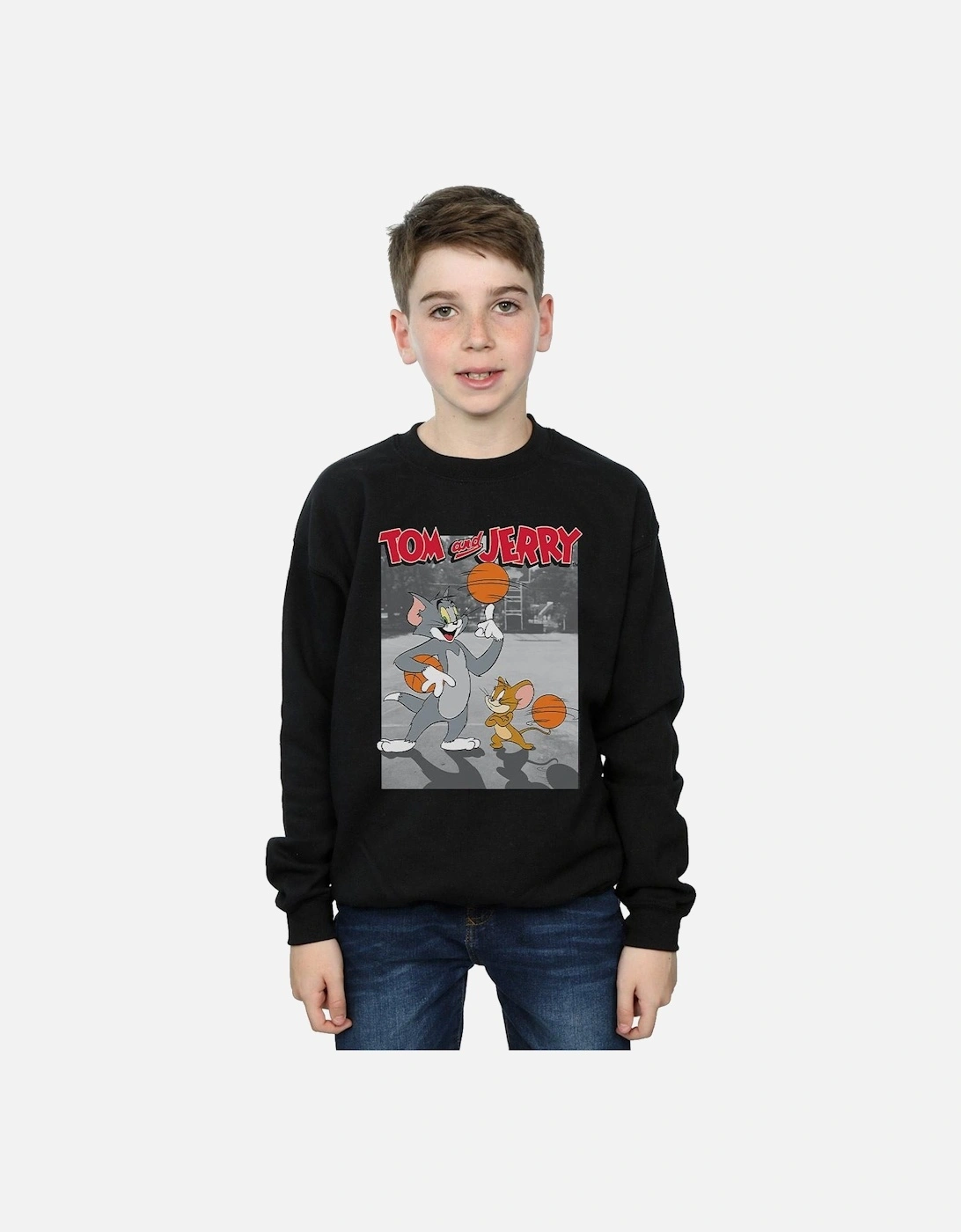 Tom And Jerry Boys Basketball Buddies Sweatshirt
