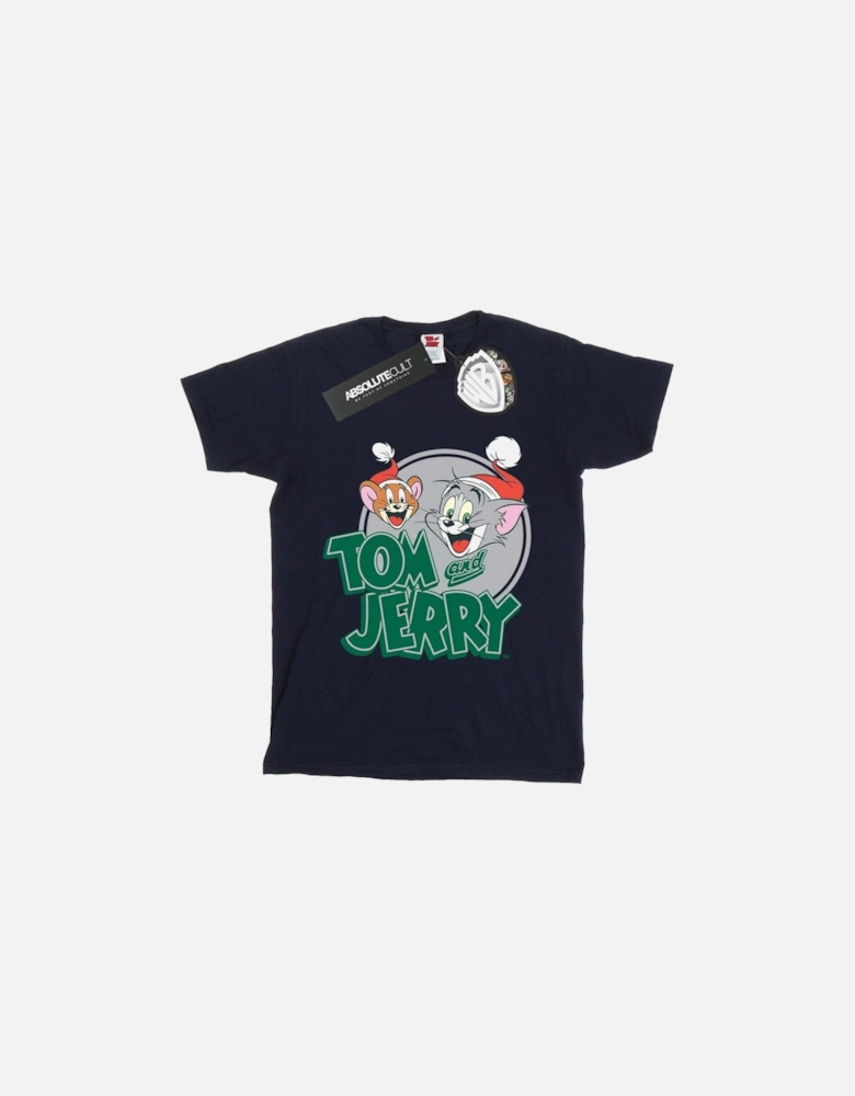 Tom And Jerry Boys Christmas Greetings T-Shirt