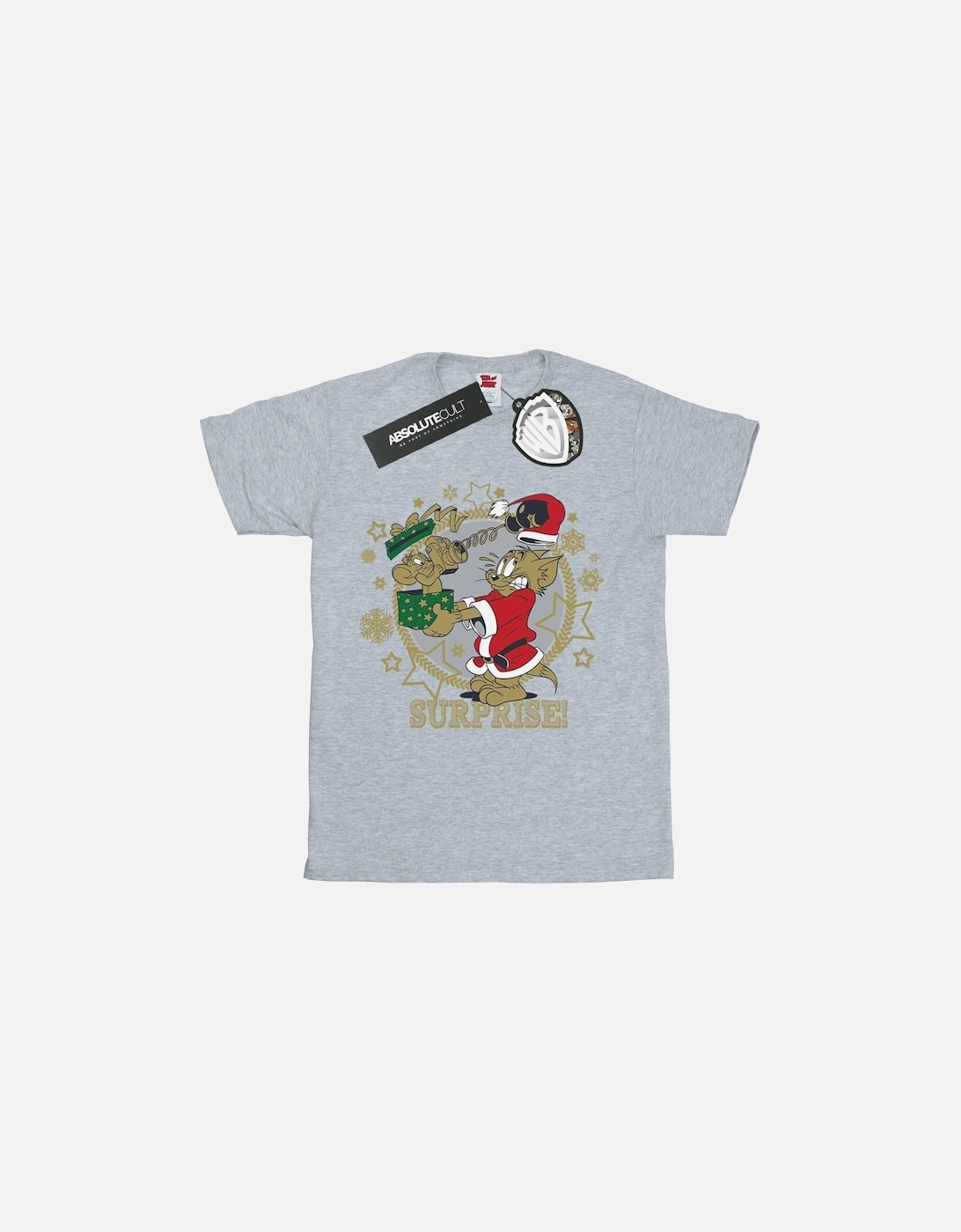 Tom And Jerry Boys Christmas Surprise T-Shirt, 6 of 5
