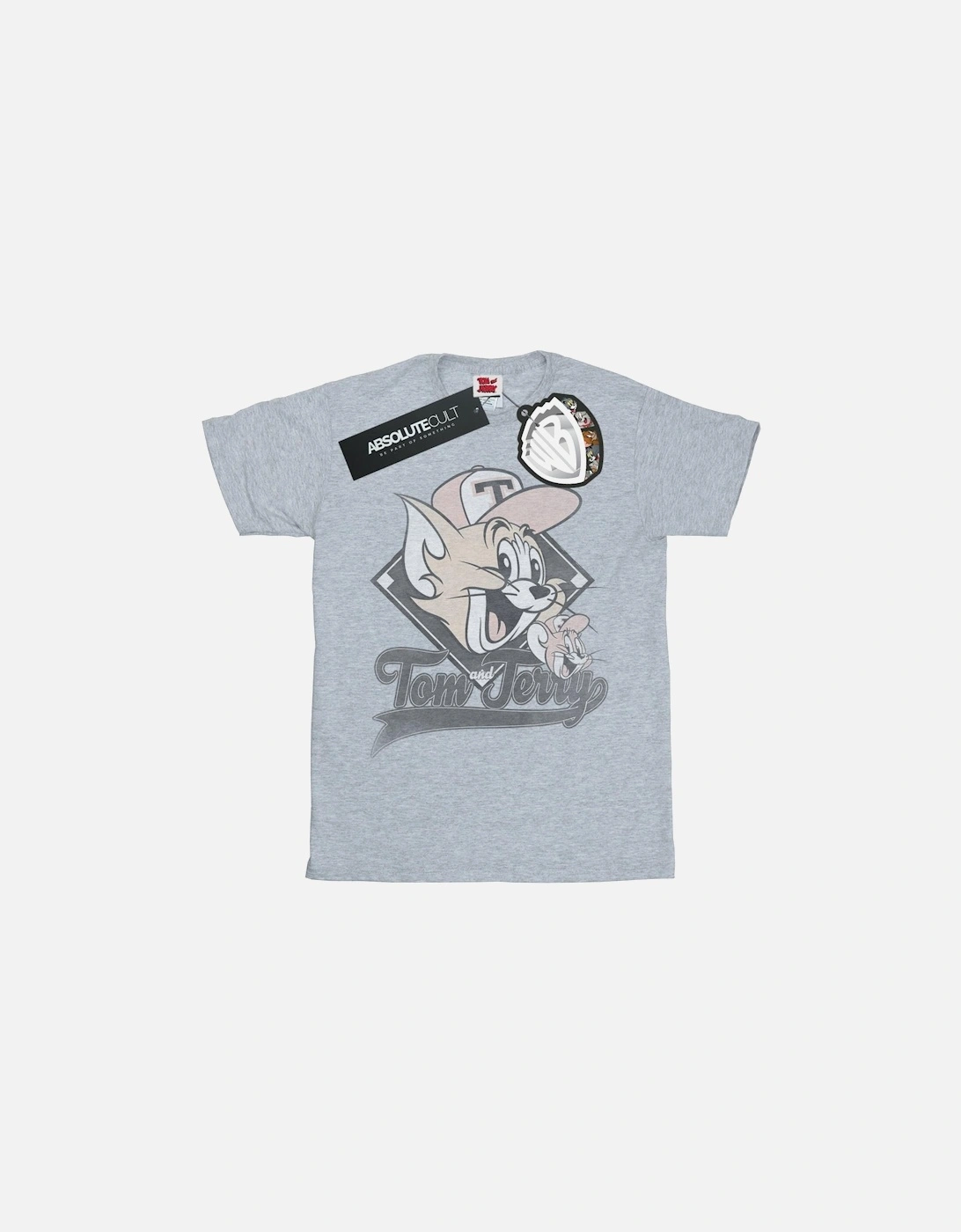 Tom And Jerry Girls Baseball Caps Cotton T-Shirt, 6 of 5