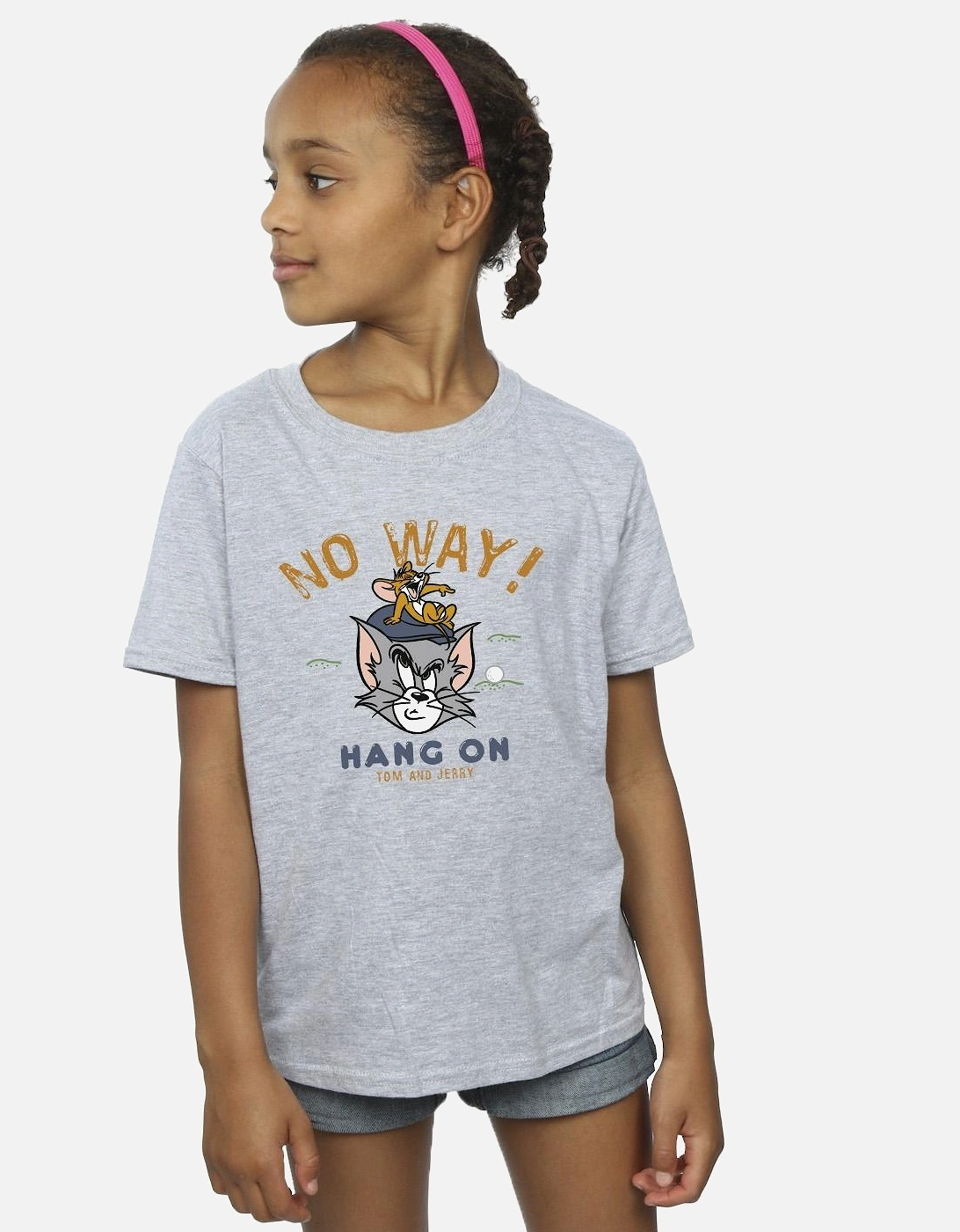 Tom And Jerry Girls Hang On Golf Cotton T-Shirt