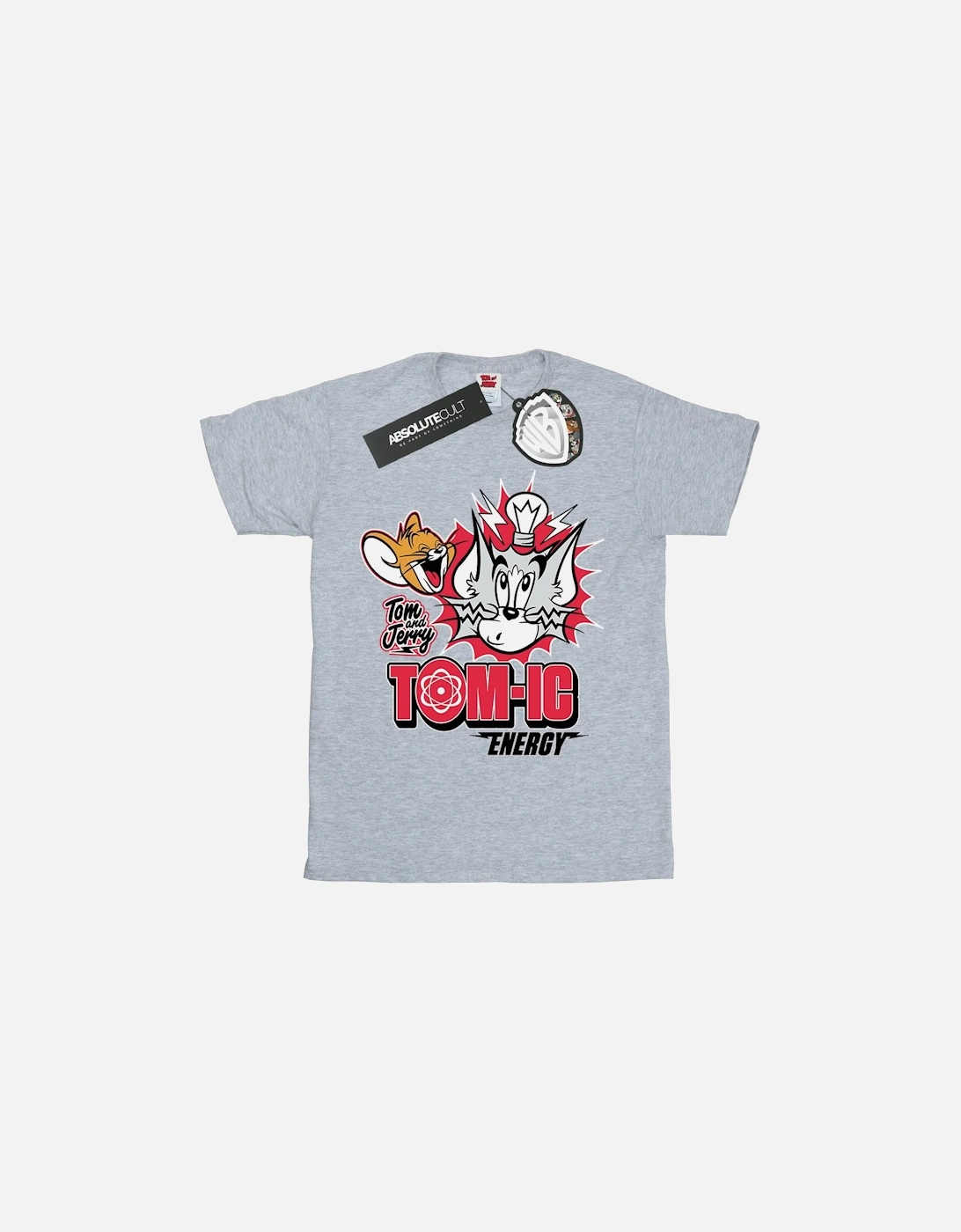 Tom And Jerry Girls Tomic Energy Cotton T-Shirt, 6 of 5