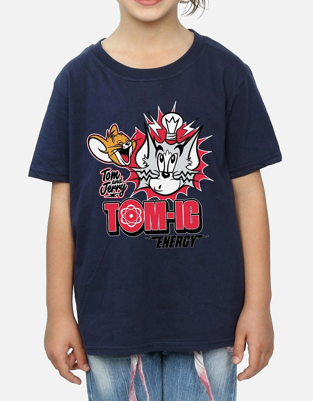 Tom And Jerry Girls Tomic Energy Cotton T-Shirt