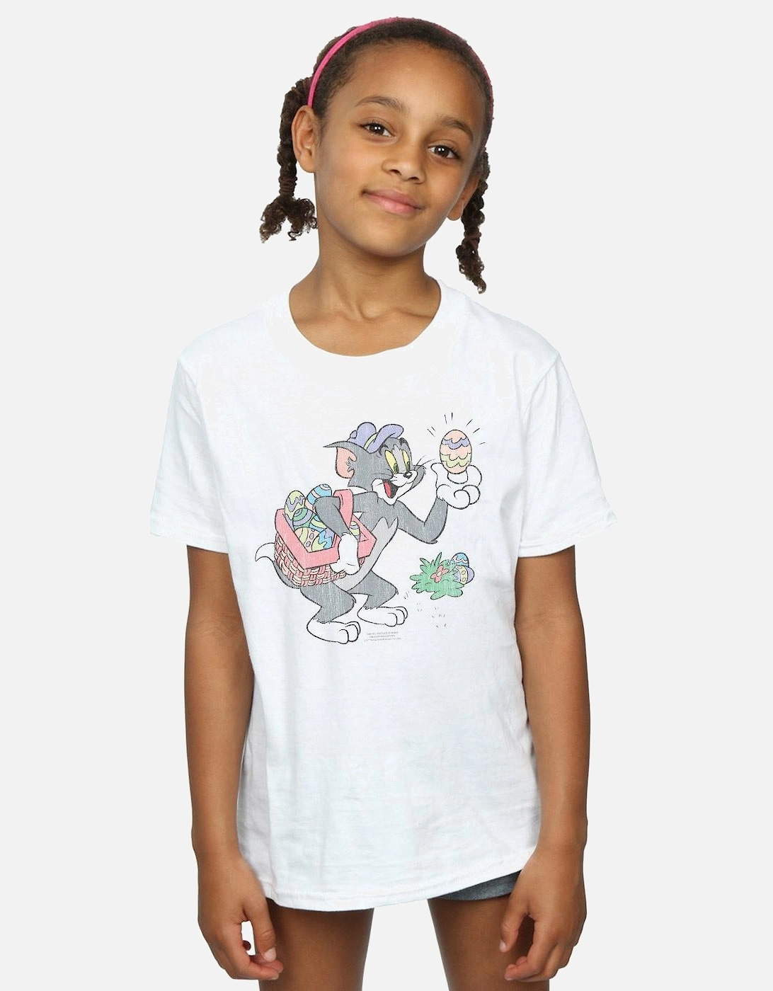 Tom And Jerry Girls Egg Hunt Cotton T-Shirt