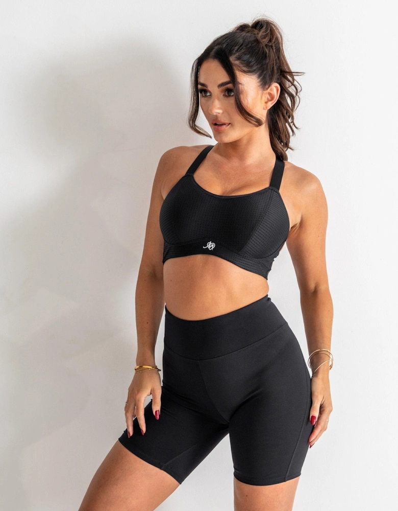 Energy Empower Underwired Lightly Padded Convertible Sports Bra - Black
