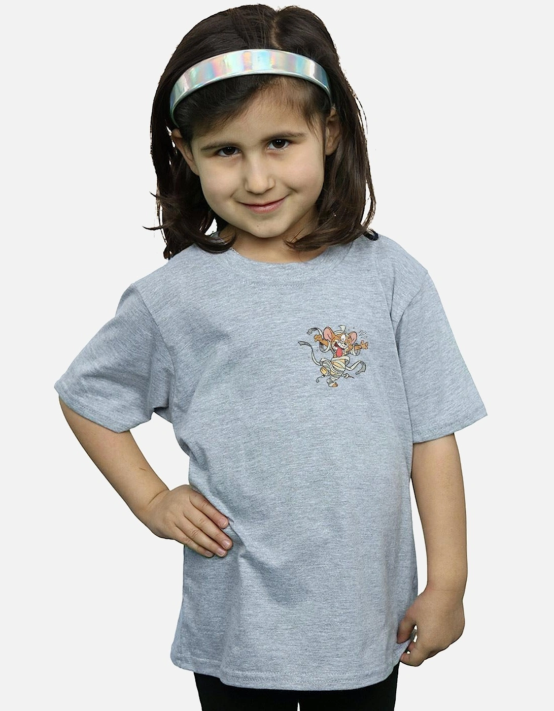 Tom And Jerry Girls Frankenstein Jerry Cotton T-Shirt