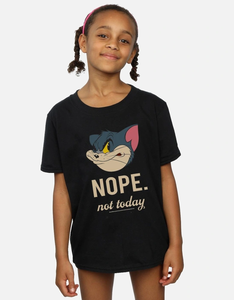 Tom And Jerry Girls Nope Not Today Cotton T-Shirt