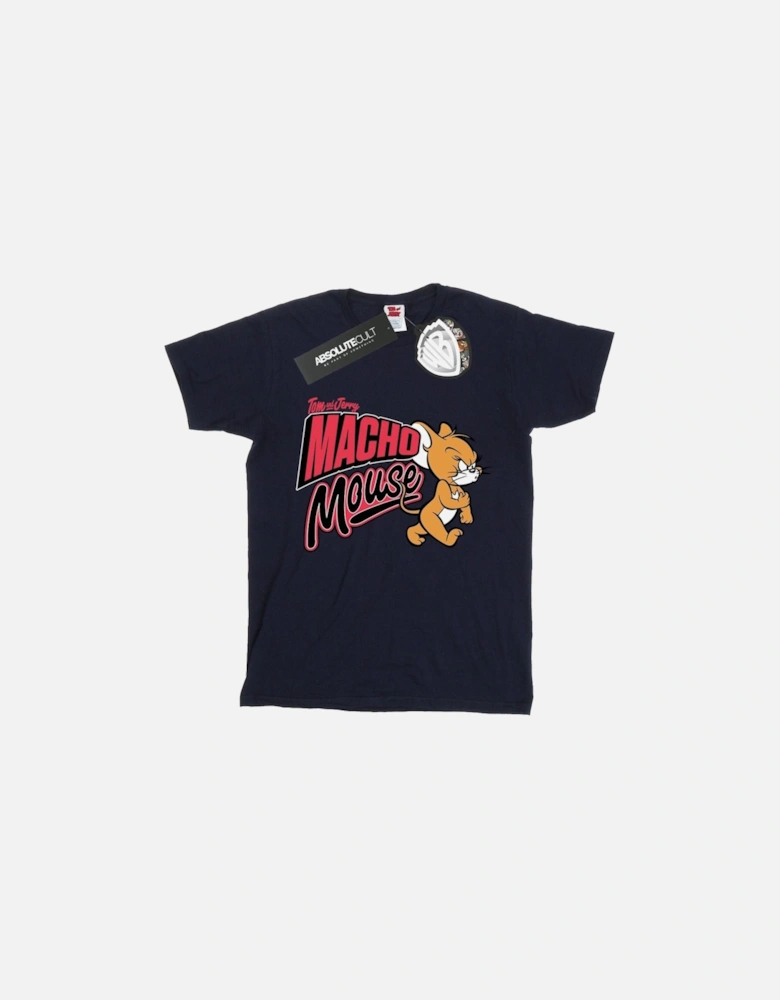 Tom And Jerry Girls Macho Mouse Cotton T-Shirt