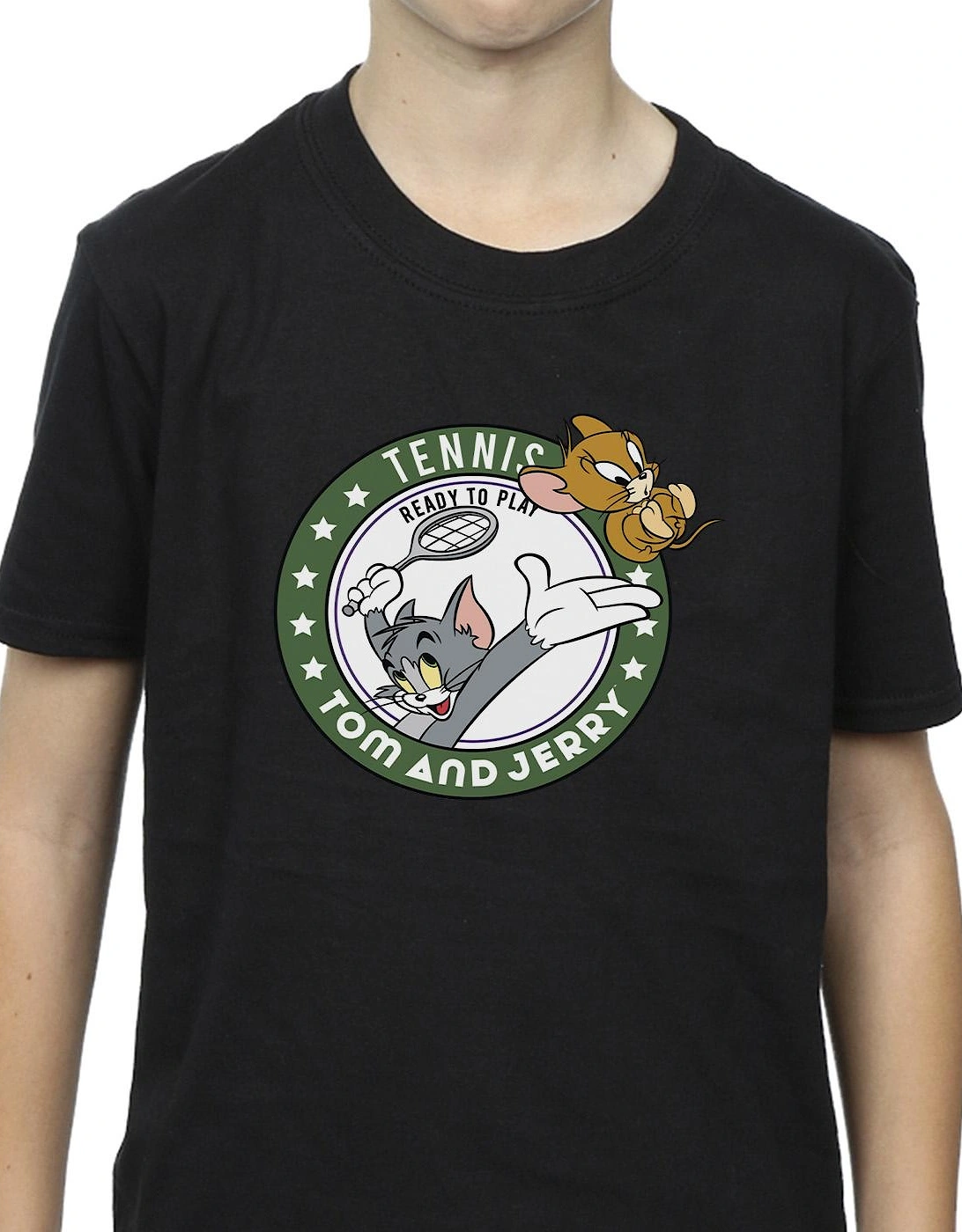 Tom And Jerry Boys Tennis Ready To Play T-Shirt