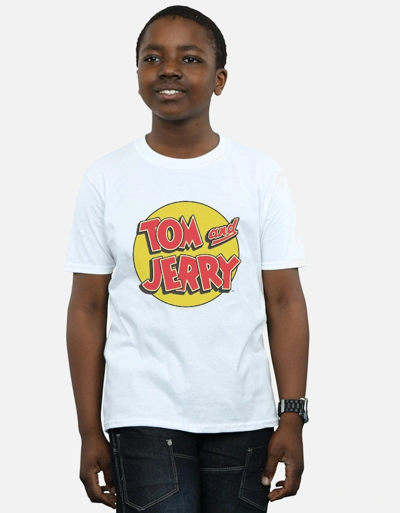 Tom And Jerry Boys Circle Logo T-Shirt