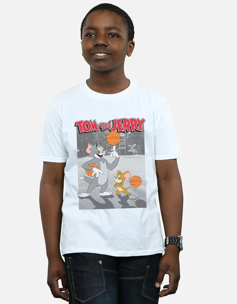 Tom And Jerry Boys Basketball Buddies T-Shirt