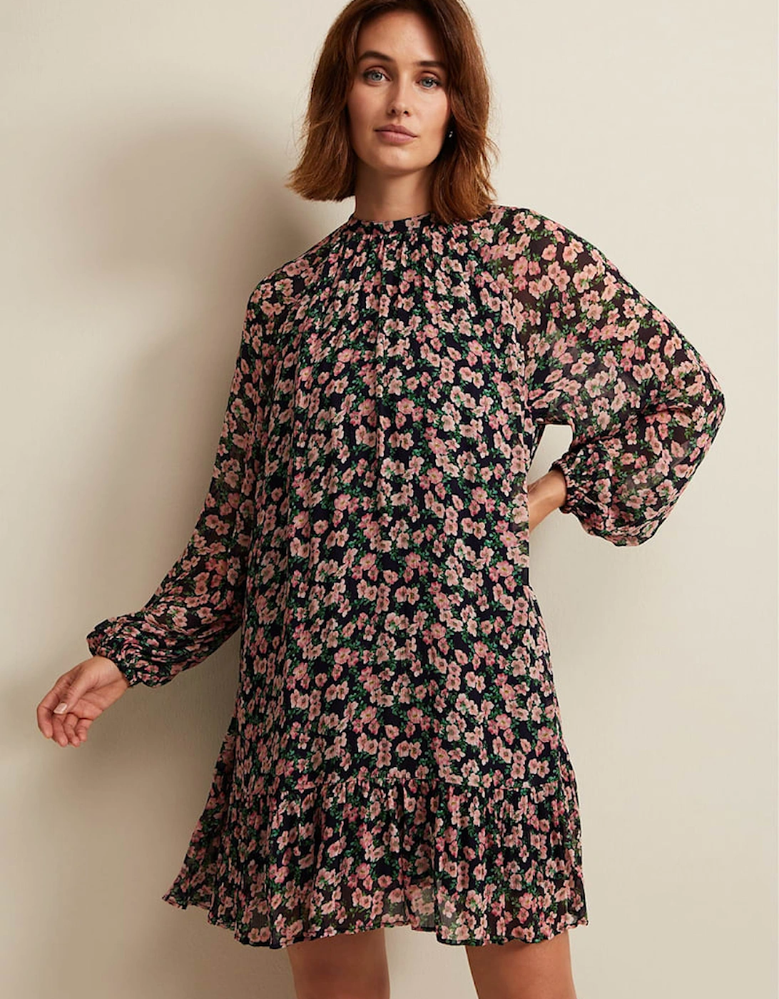 Betty Floral Print Swing Dress, 2 of 1