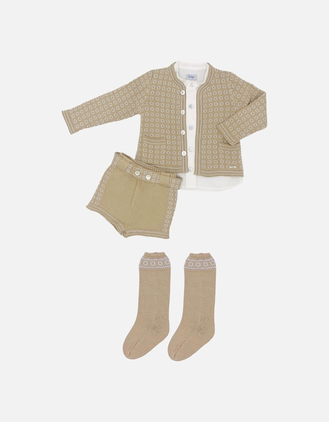 Camel Knit Short Set