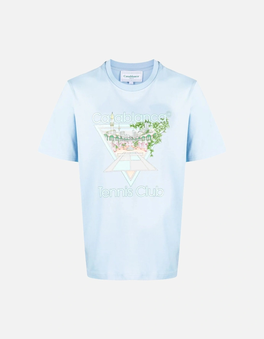 Tennis Club Pastelle Print in Ice Blue, 6 of 5