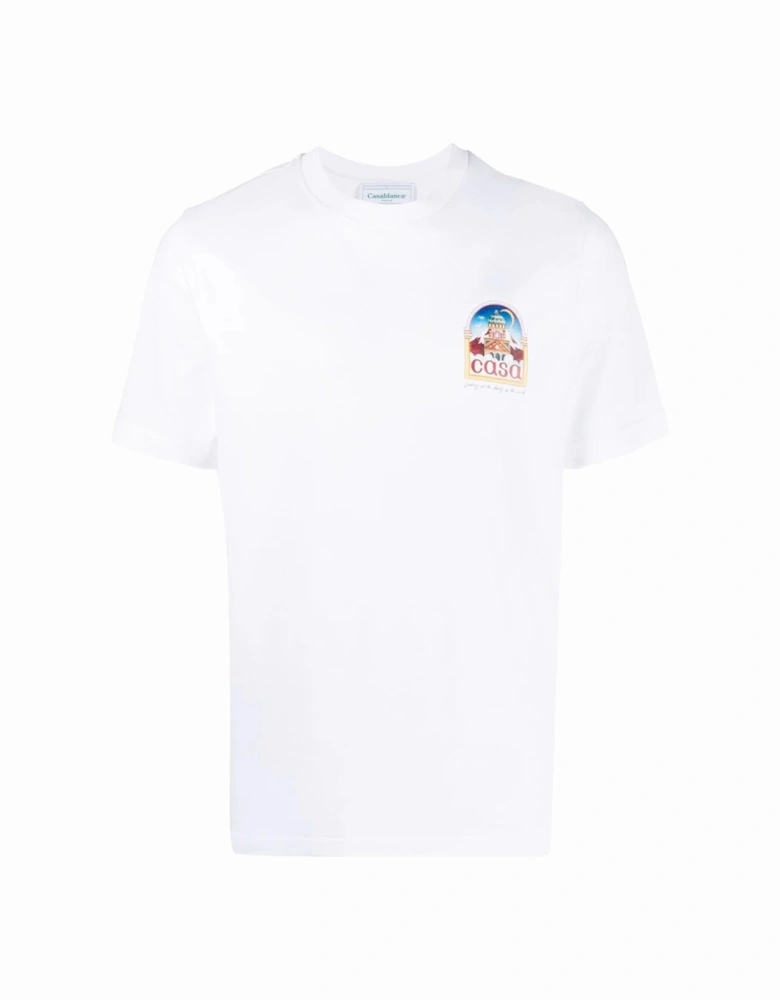 Vue De L'Arche Printed T-Shirt in White