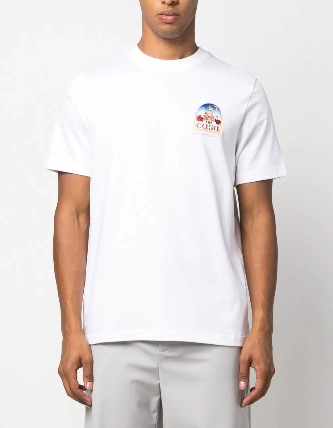 Vue De L'Arche Printed T-Shirt in White