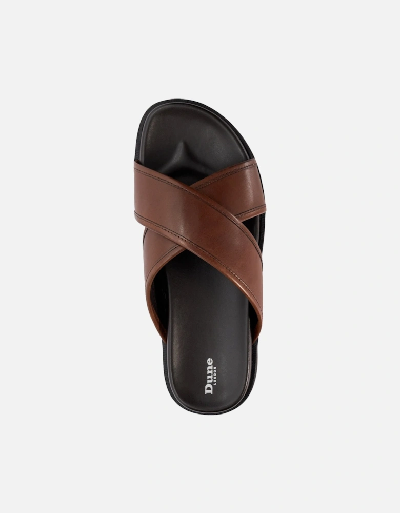 Mens Internal - Crossover-Strap Slider Sandals