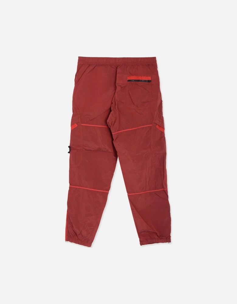 Nylon Metal Cuffed Pants Red