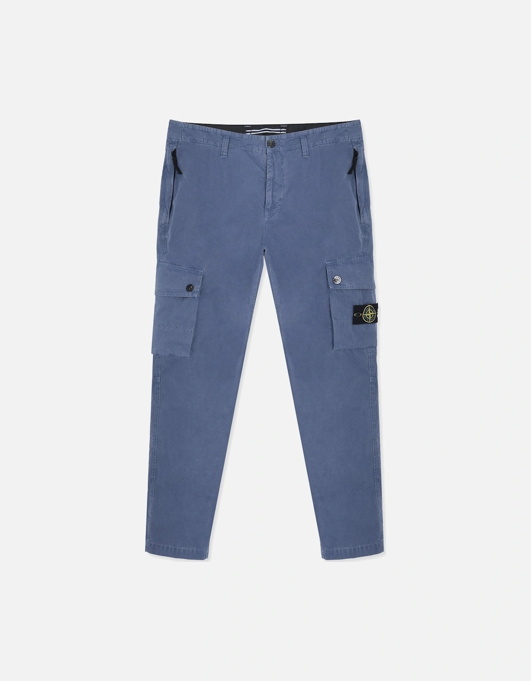 Cotton Slim Combat Trousers Blue, 5 of 4