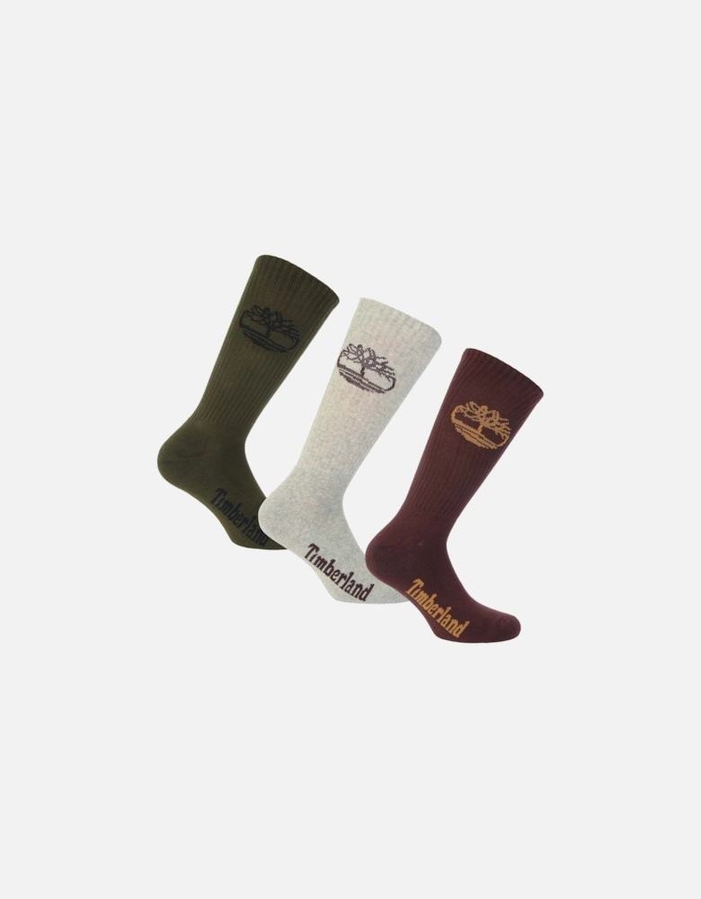 Mens Logo Sport 3 Pack Socks
