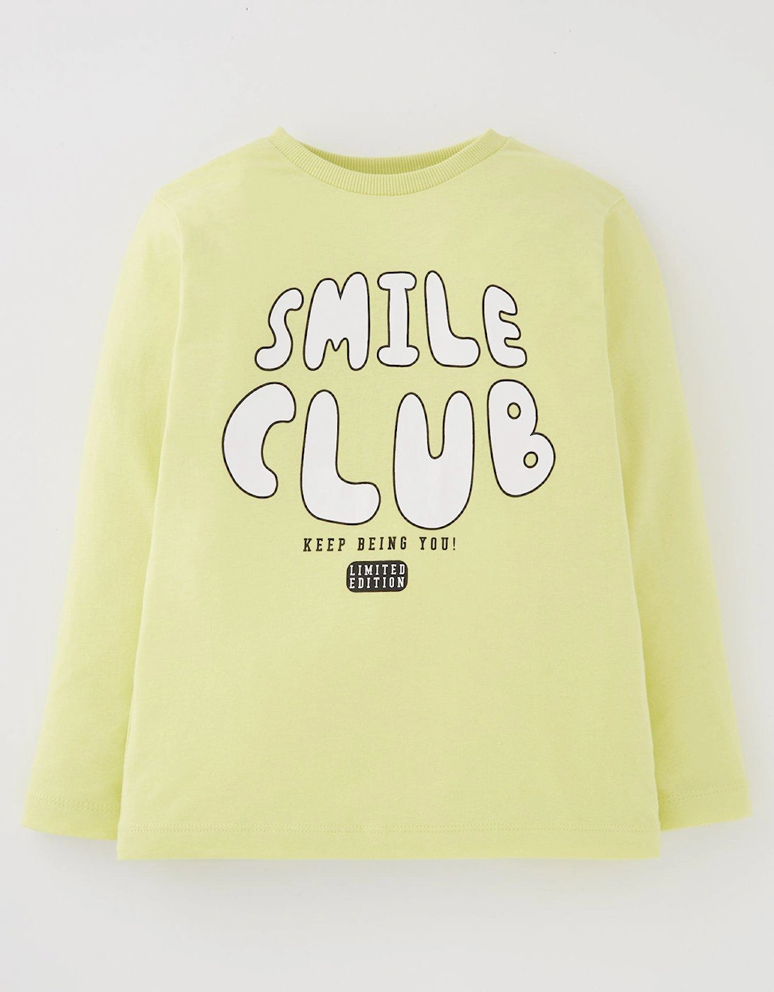 Boys Smile Club Long Sleeve T-Shirt - Green, 5 of 4