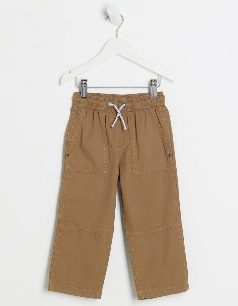 Mini Boys Utility Carpenter Trousers - Brown