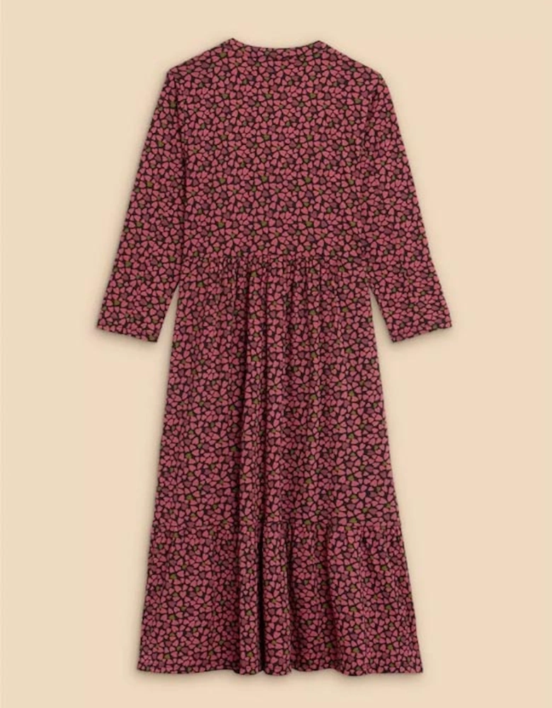 Petite Women's Naya Jersey Dress Pink Print