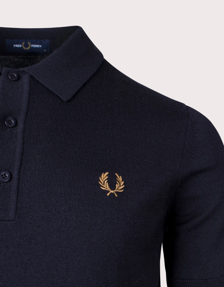 Classic Knitted Polo Shirt