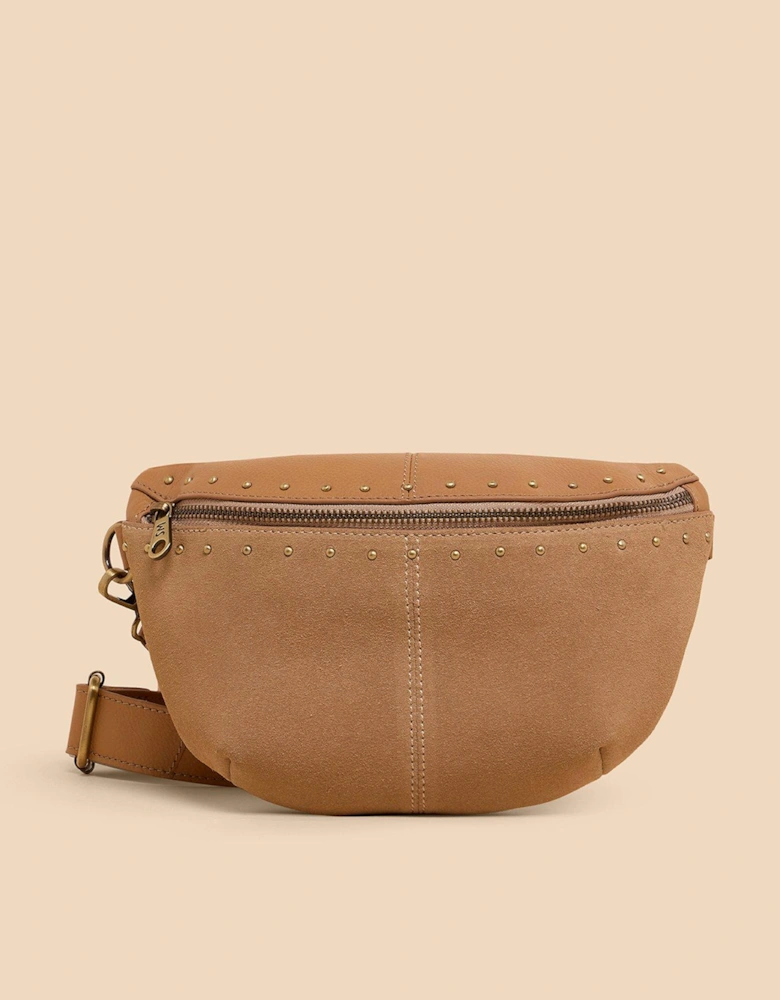 Sebby Mini Leather Sling Bag - Brown