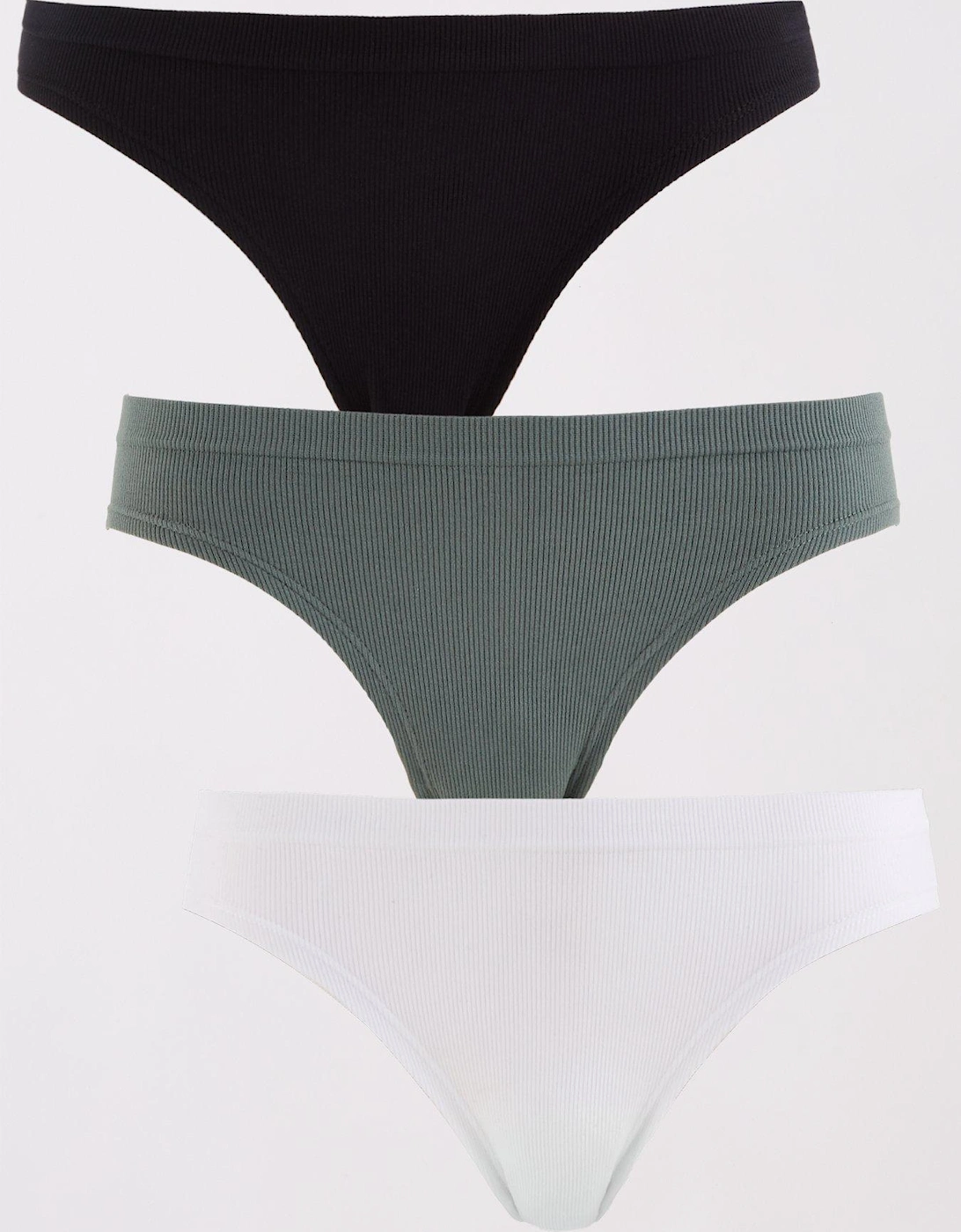 Flo 3 pack Brief - Blk/Green/White, 5 of 4