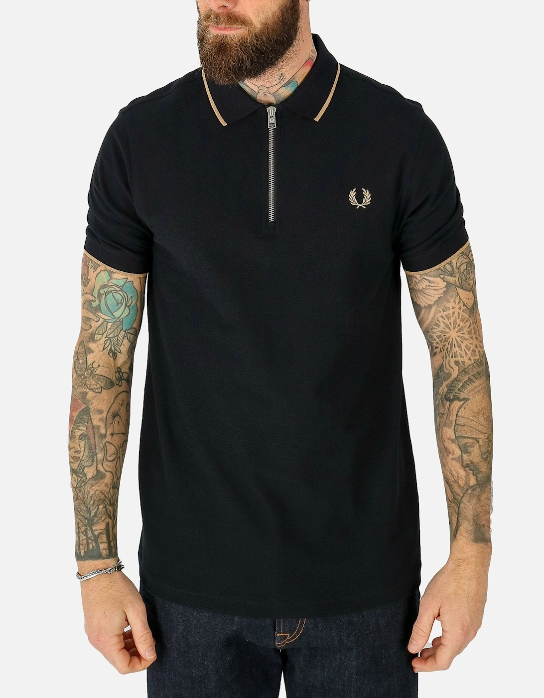 Crepe PK Zip Black Polo, 5 of 4