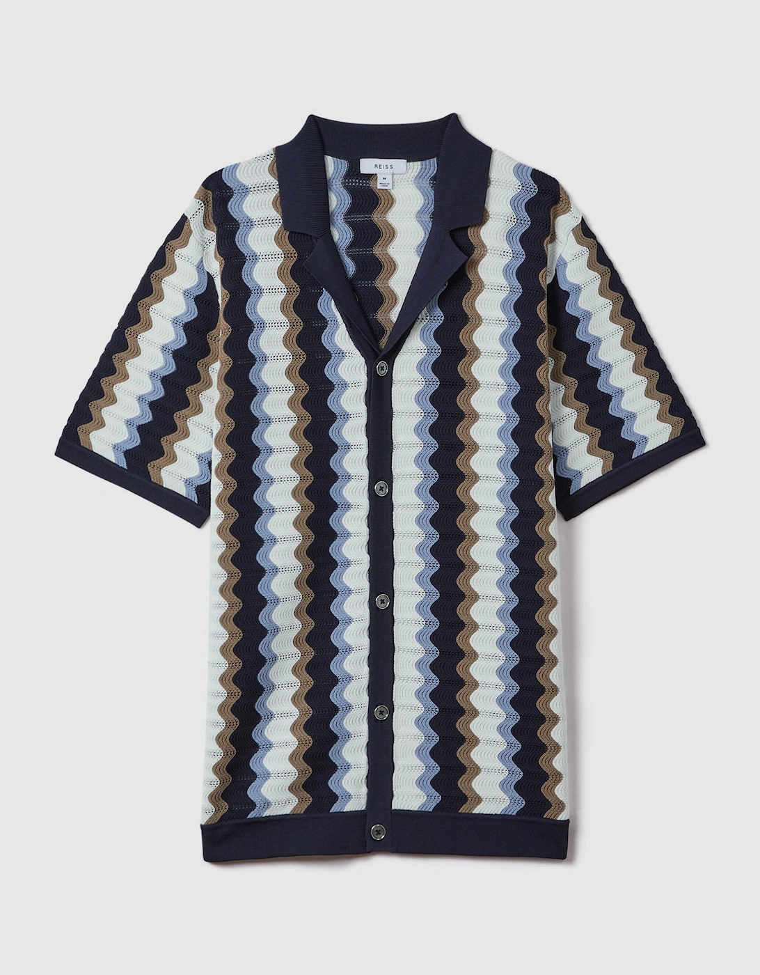 Knitted Cuban Collar Shirt, 2 of 1