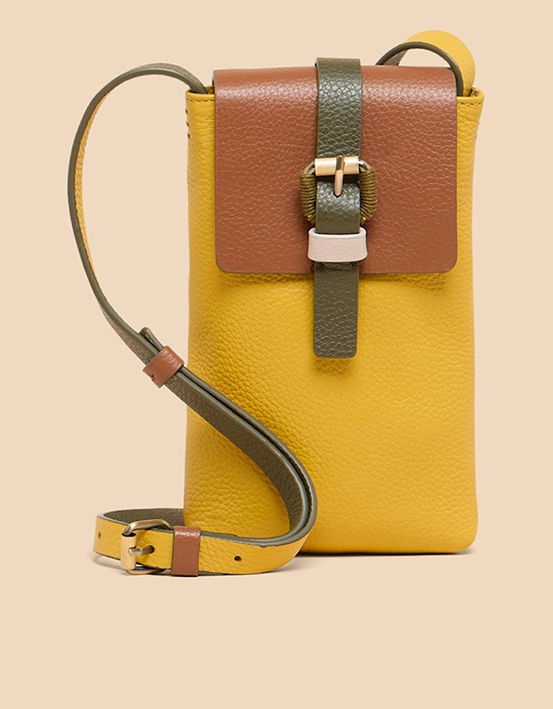 Clara Buckle Leather Phone Bag - Multi, 2 of 1