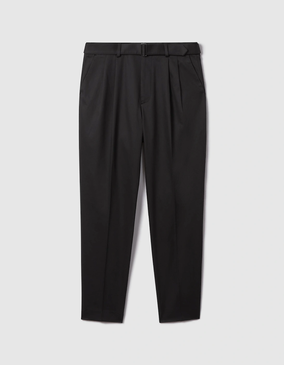 Relaxed Tapered Belted Trousers, 2 of 1
