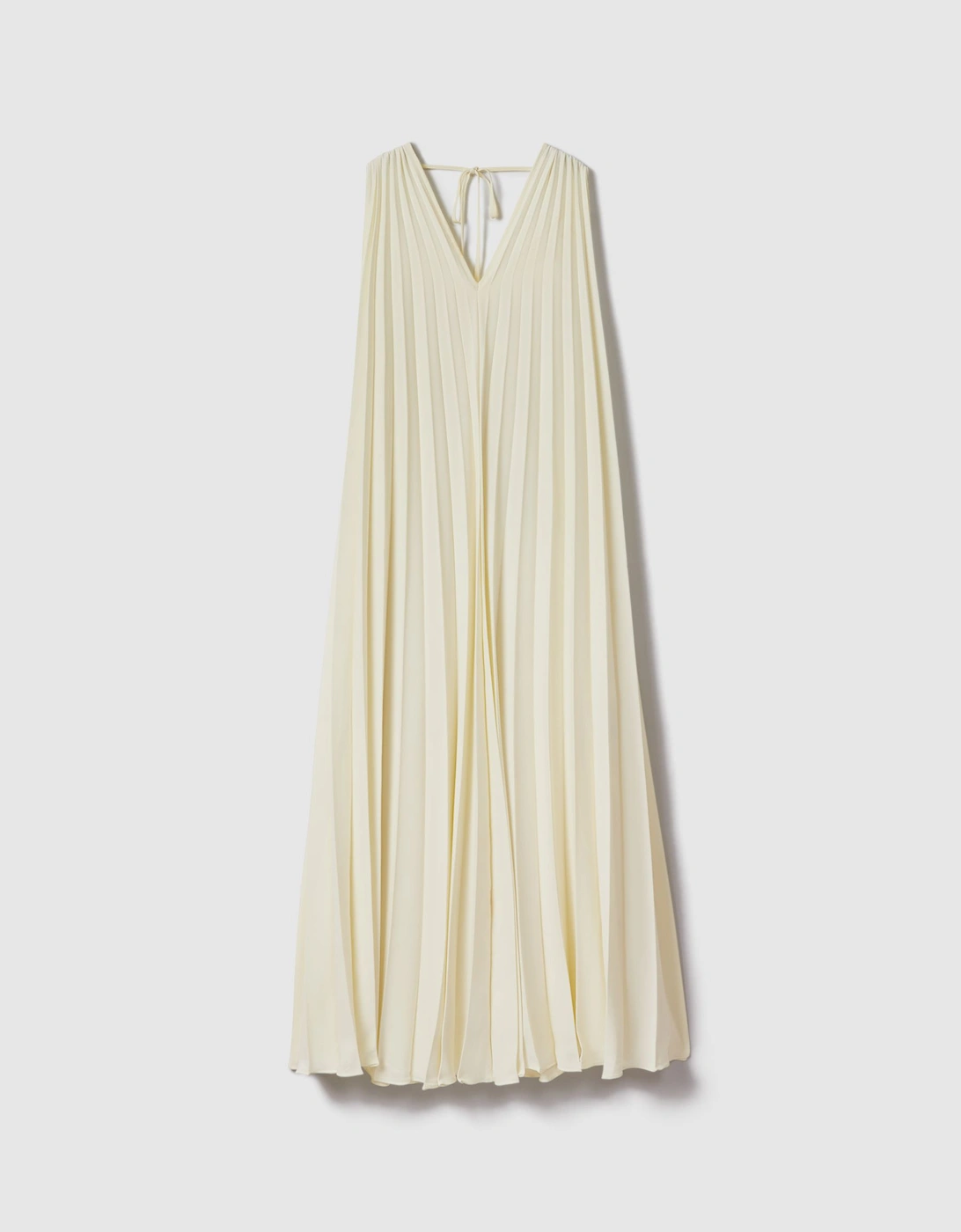 Pleated Cape Sleeve Midi Dress, 2 of 1