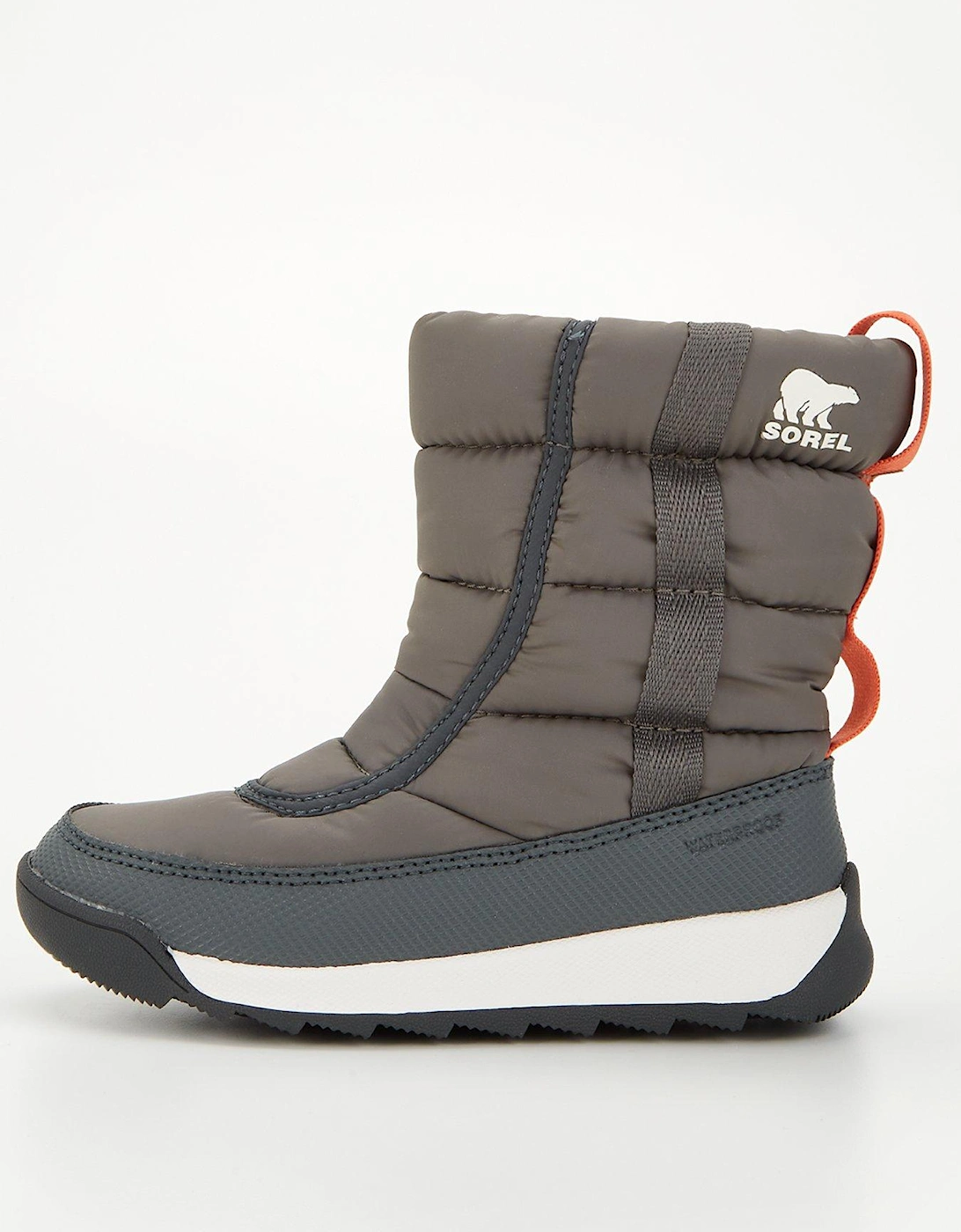 Younger Kids Whitney II Puffy Mid Waterproof Boot - Grey, 7 of 6