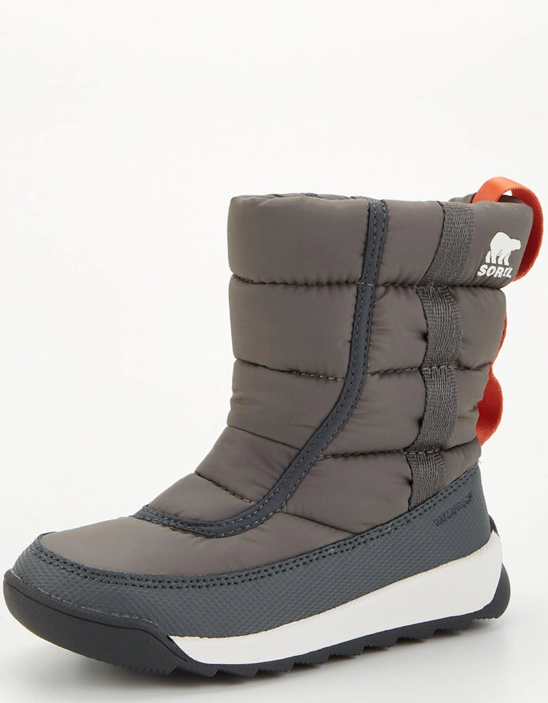 Younger Kids Whitney II Puffy Mid Waterproof Boot - Grey